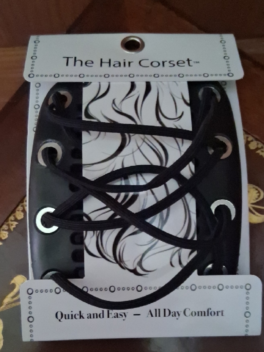 NWT Black Hair Corset R118